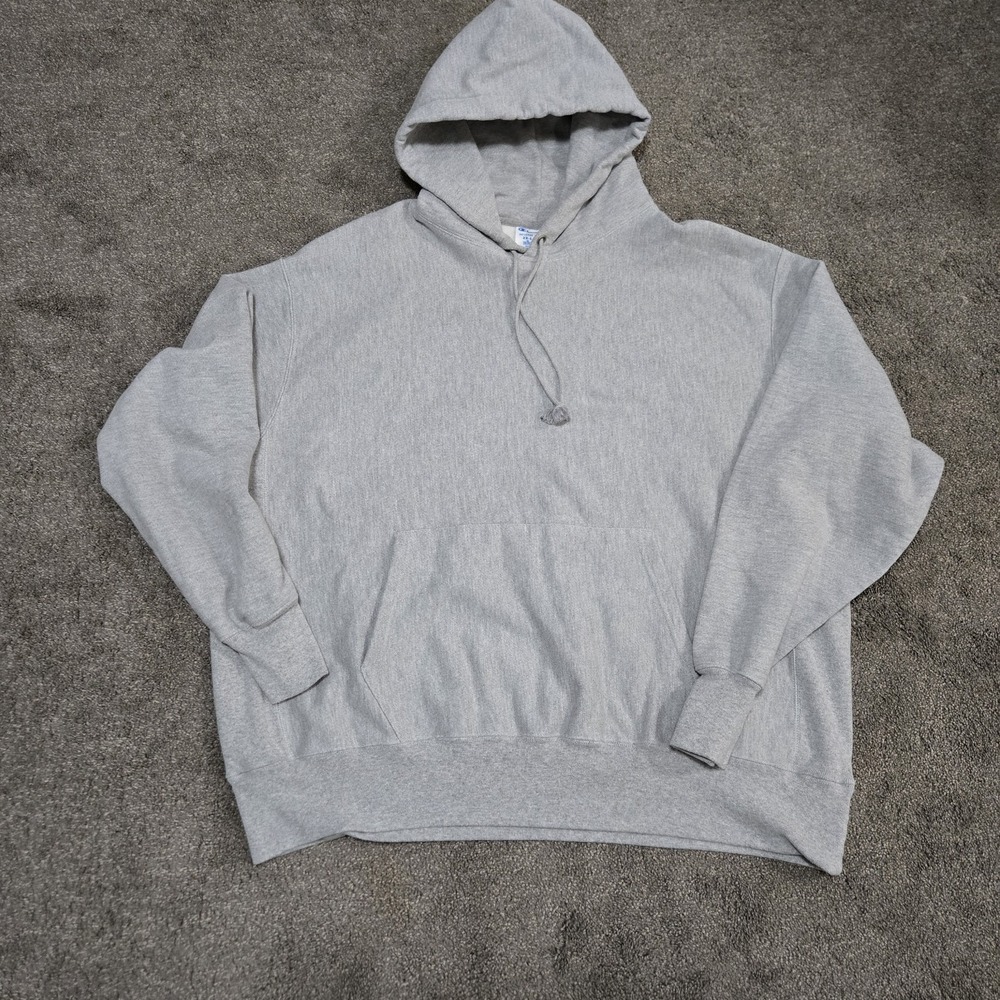 Champion Hoodie Cotton GRY Reverse Weave S101 OX 2XL No Sewing